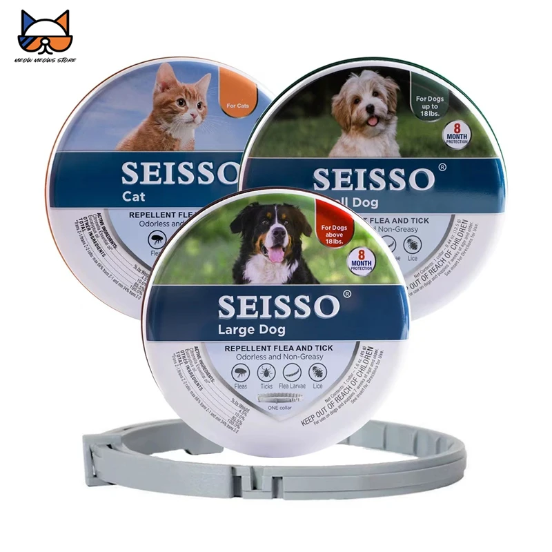 Protect your furry friend with our long-lasting, aromatic, and adjustable pet collar designed for small and large dogs and cats.