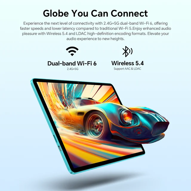TECLAST P33 Case Tablet 10.1 inch HD IPS 1280x800 16:10 Android 15 Allwinner A333 5-Core 3GB RAM + 6GB Virtual 64GB WiFi 6 Bluetooth 5.4 6000mAh Dual Speakers USB-C TF 1TB Widevine L1 Global Version 5 TECLAST P33 Case Tablet 10.1 inch HD IPS 1280x800 16:10 Android 15 Allwinner A333 5-Core 3GB RAM + 6GB Virtual 64GB WiFi 6 Bluetooth 5.4 6000mAh Dual Speakers USB-C TF 1TB Widevine L1 Global Version 5