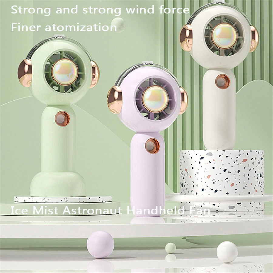MEET SUN USB Charging Mini Electric Fan Desktop Spray Air Conditioning Fan 3 Speed Settings Water-Cooling Function for Office Us