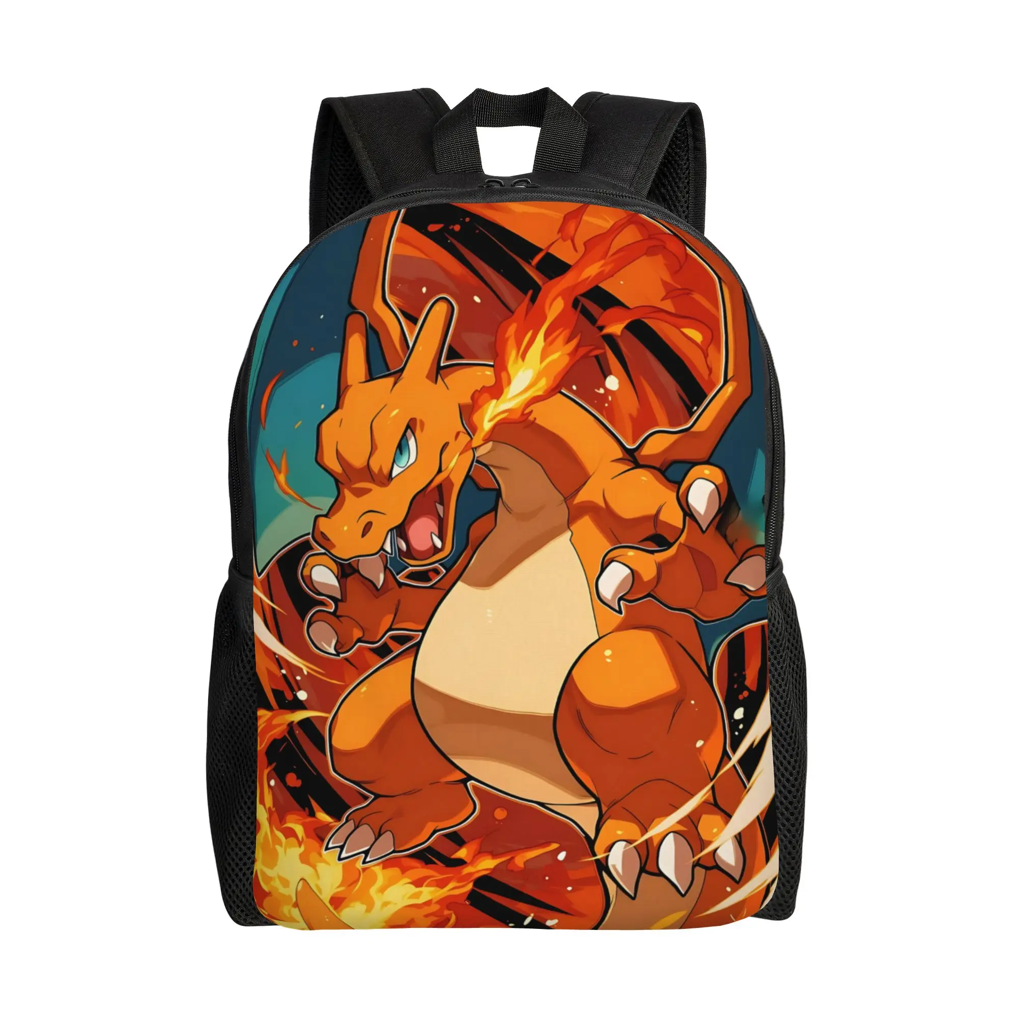 Mochilas de Moda Pokémon, Mochila Charizard, Mochila de Camping Resistente, Mochila de Ombro