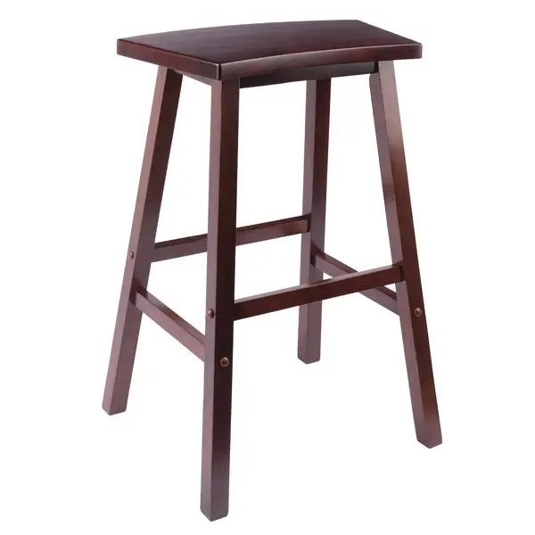 

Katashi Fan Shape Bar Stool; Walnut