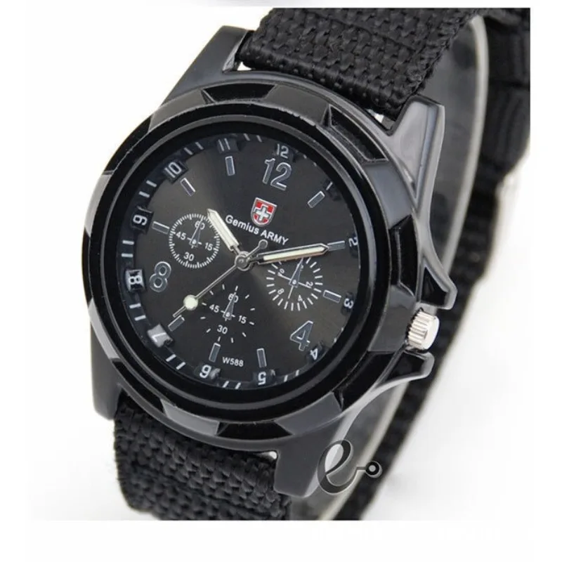 Mens Sports Watch Quartz Nylon Gemius Army Wristwatches Out Door Military Men's Casual Watch Clock Erkek Kol Saati Reloj Hombre