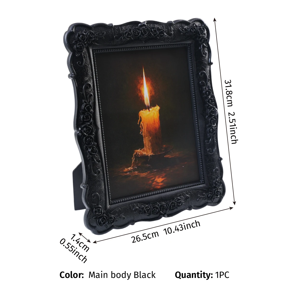 Halloween-Themed Resin Photo Frame