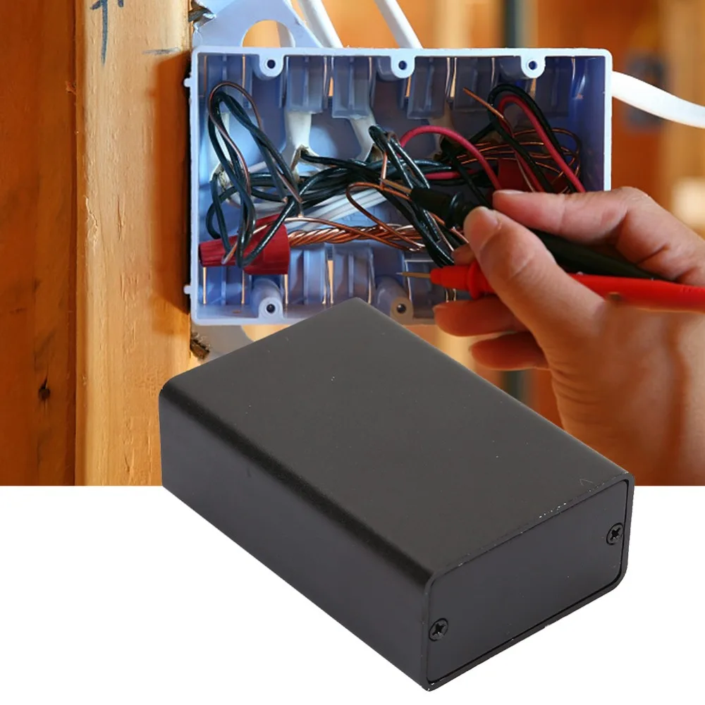 

23×44×65mm Printed Circuit Board Instrument Box Aluminum Frosted Black Electronic Project Case Durable Construction