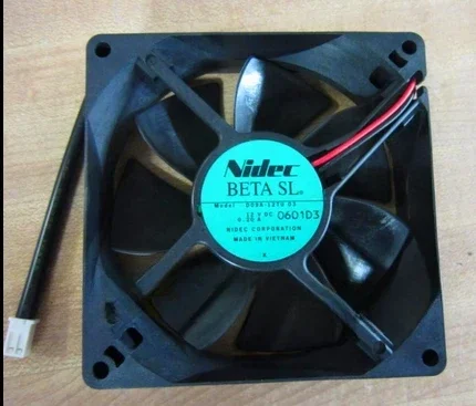 Nidec D09A-12TU 03 DC 12 В 0,2 А 2-проводной 92x92x25 мм Вентилятор охлаждения сервера