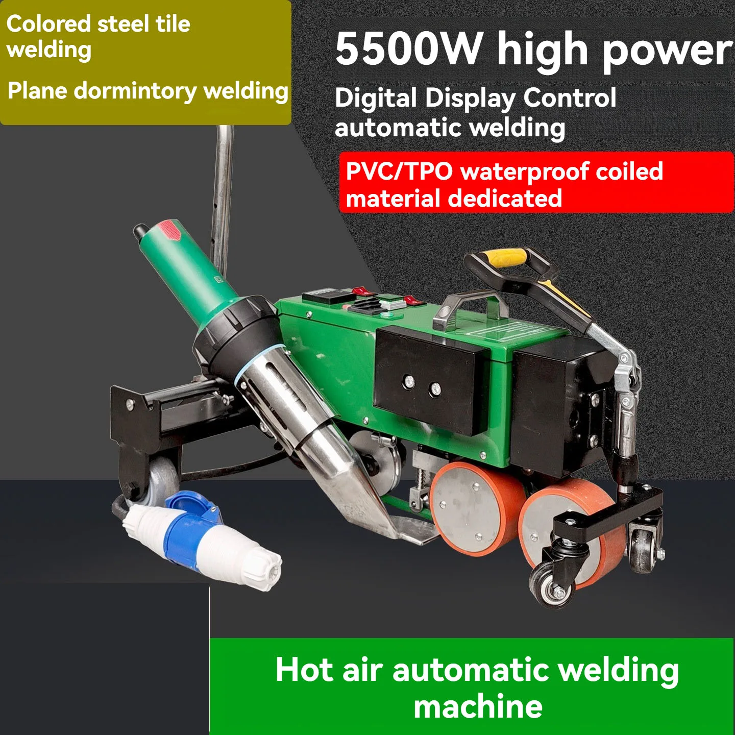 850 Heavy Industry Color Steel Tile/Roof Hot Air Welding Machine  PVC/TPO Flat Climbing Welder Hot Melt Edge Banding Machine