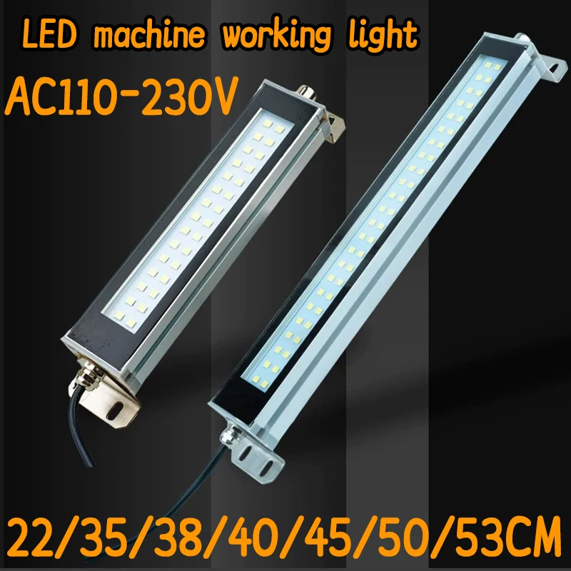 LED 110~230V IP67 Machine Tool Work Light Waterproof Oil Proof Explosion-proof Light CNC Lathe Lamp Workshop Aluminum Alloy Lamp