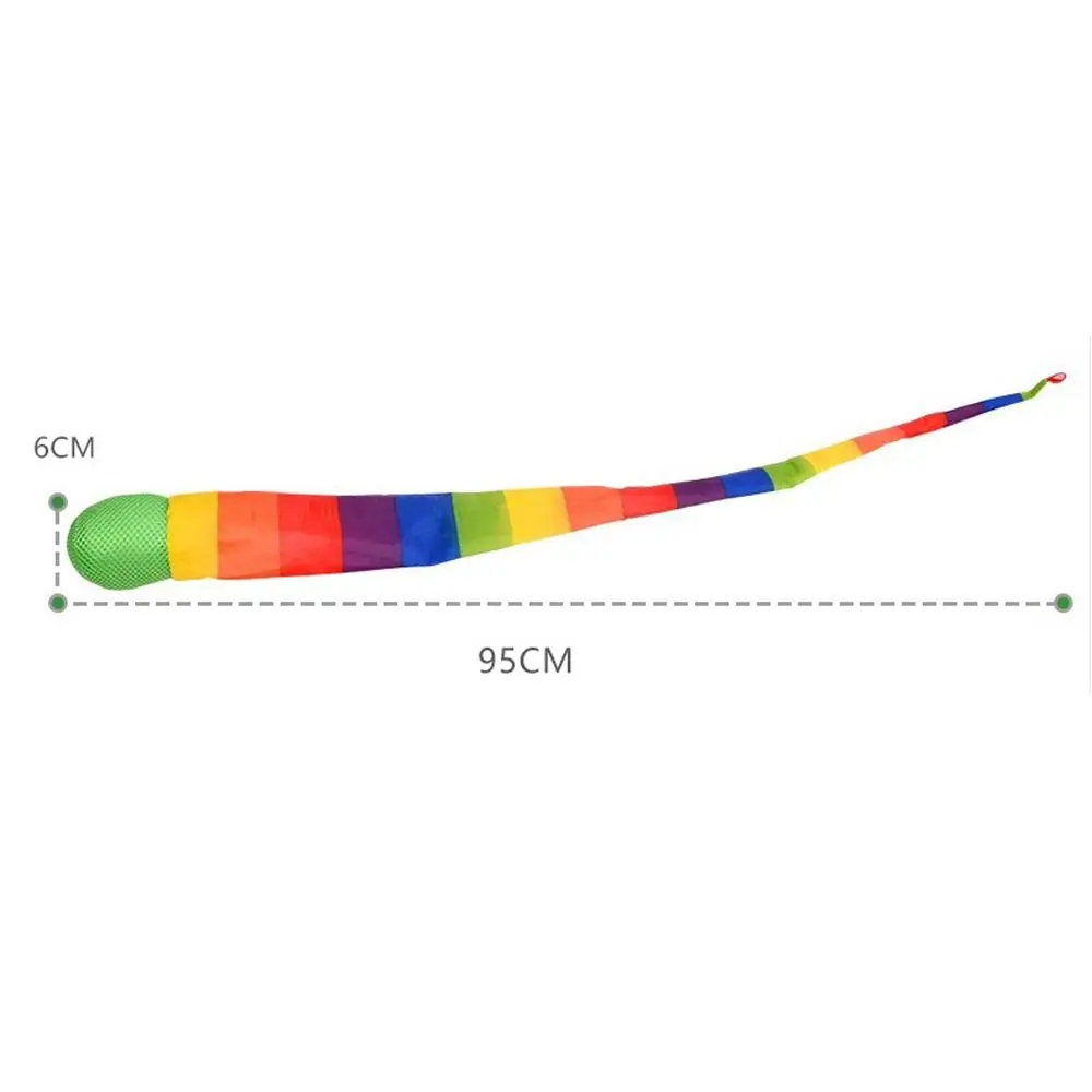 Morbido tessuto ecologico Arcobaleno Palla di coda Allenamento sensoriale Cattura coda lunga Sacchi di sabbia Palla per cani Scuola