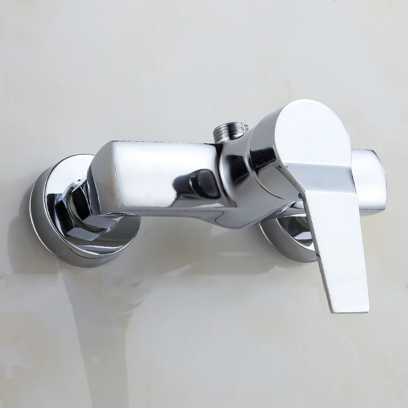 . Polished Chrome Finish New Wall Mounted shower faucet Bathroom Bathtub Handheld Shower Tap Mixer Faucet  YT-5323