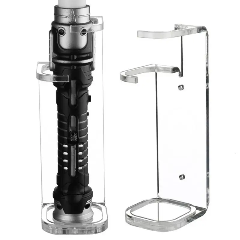 Wall-Mounted Sword Stand Practical Bracket Laser Sword Display Holder Sturdy Acrylic Lightsaber Hanging Rack Home Decoration