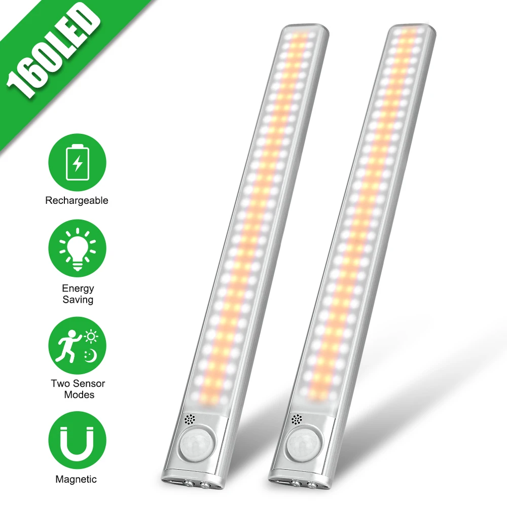 goodland luz do armario luzes led com sensor de movimento pir luzes da noite guarda roupa lampada inteligente para cozinha quarto gabinete backlight 01