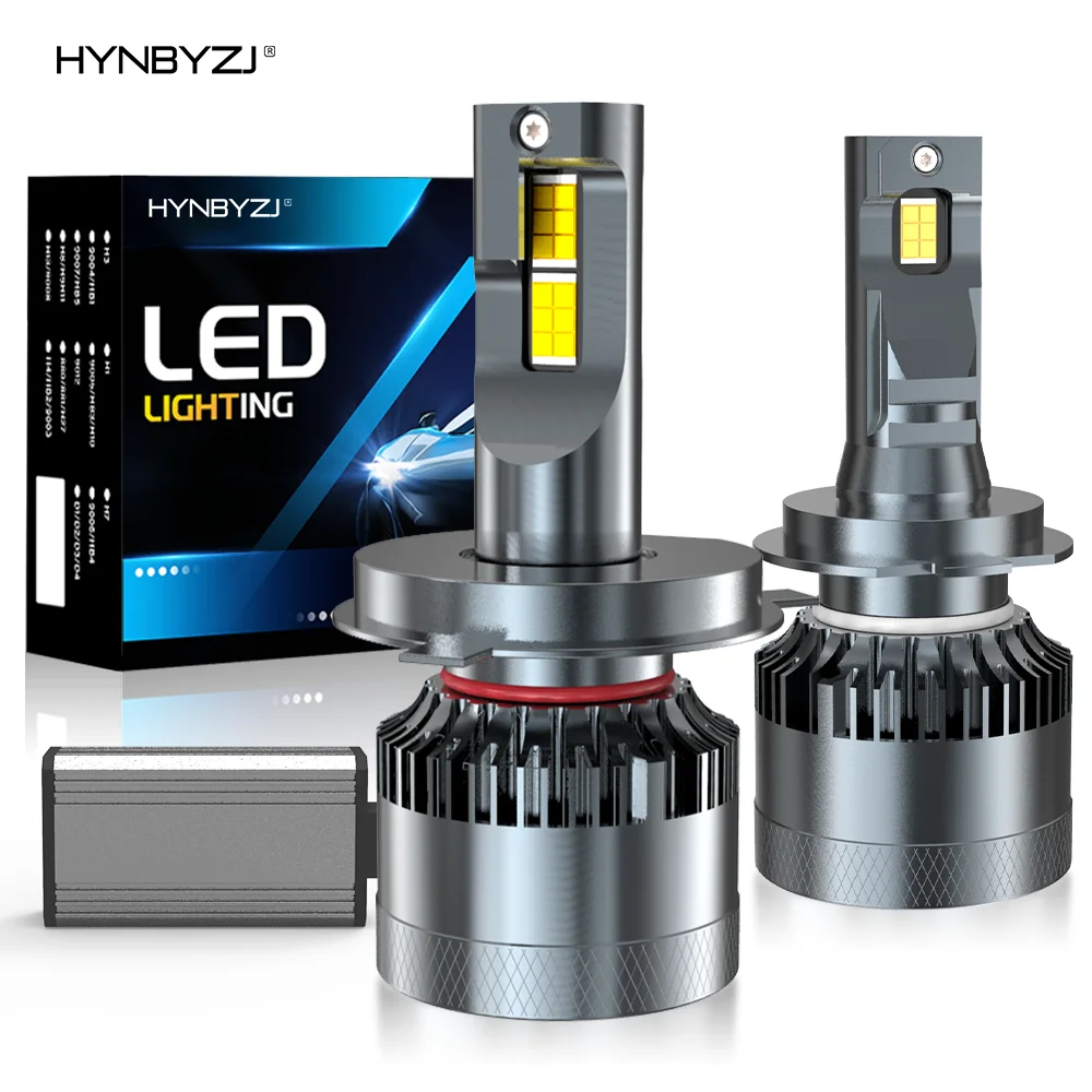 HYNBYZJ 220W H4 LED Headlight 25000LM CSP Chip LED CANBUS H7 H1 H11 H8 H9 9005 9006 HB3 HB4 9012 Car Turbo Fog Light Bulbs 12V