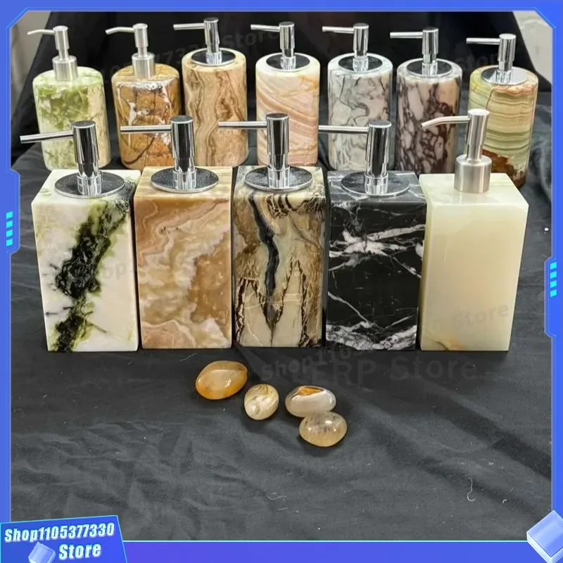 Luxury Marble Bathroom Set Ins Style Press Lotion Bottle Light Luxury Washstand Sub Bottle For Home Decor Accessories Ins