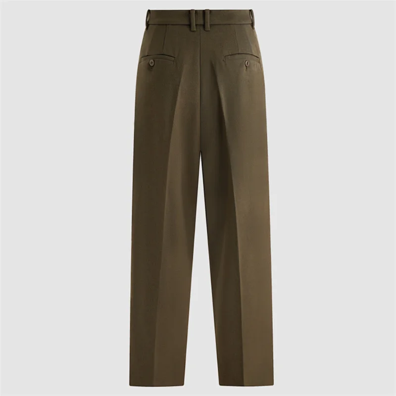 women's pants New high waisted slim fit straight leg pants for autumn 2026 Wool blend women's suit pants casual pants trousers