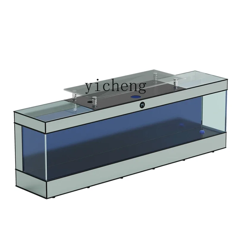 

ZK TV Cabinet Glass Fish Tank Smart Aquarium Living Room Home Medium Ecological Change Water