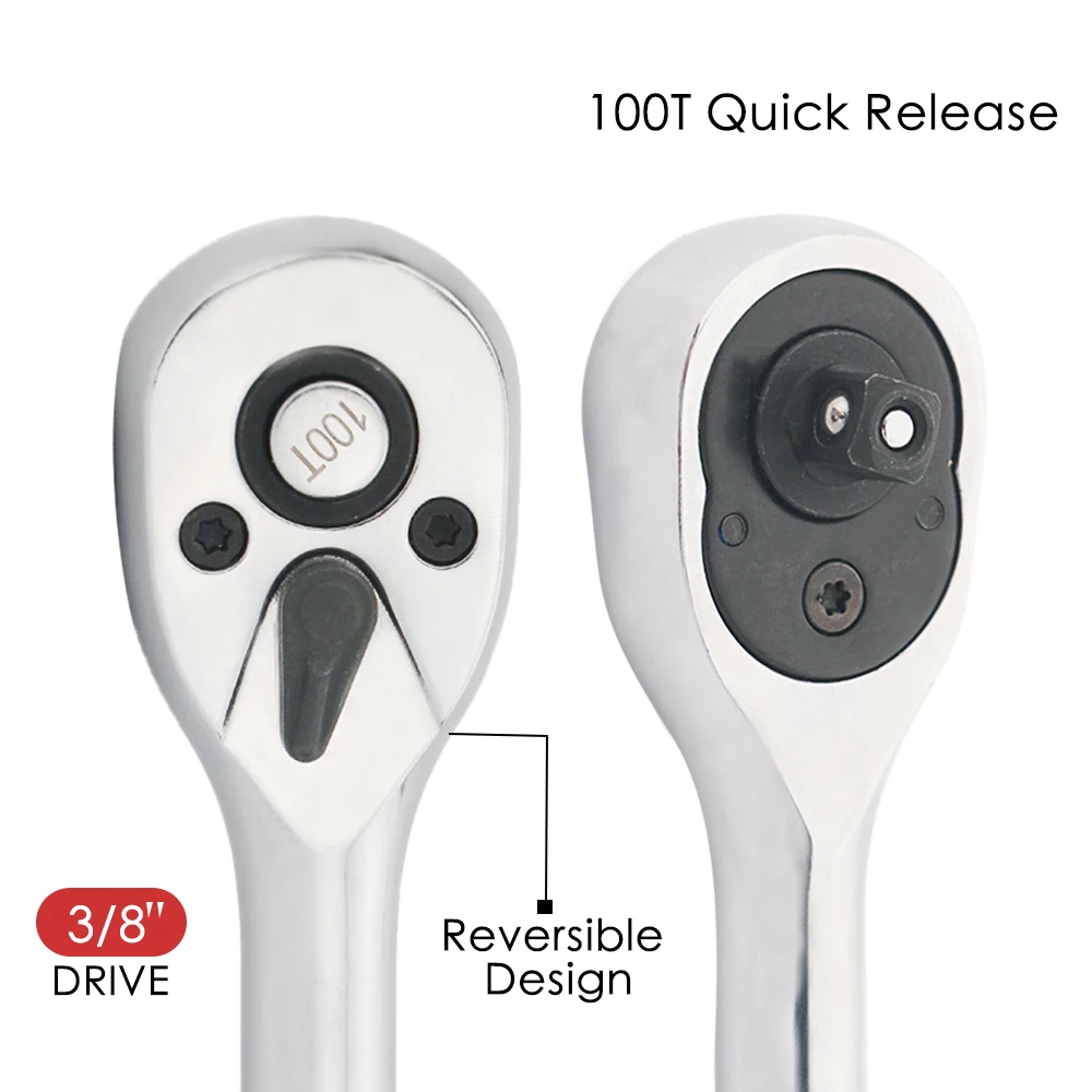 Quick Release Ratchet Handle Narrow Place Usando Mais do Que o Normal Drive 100 Dentes