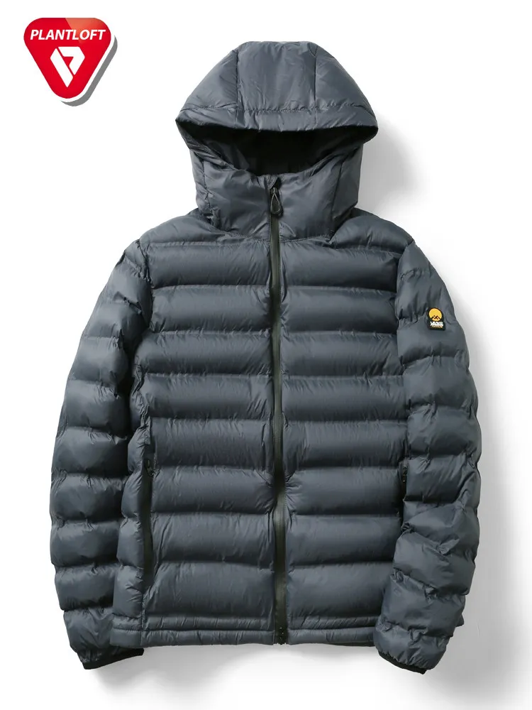 Men's Outdoor Winter Cotton Jacket 100g P-Cotton Inner Warmth Coat Standard Fit Polyester Fiber Hooded Fashion Urban Style
