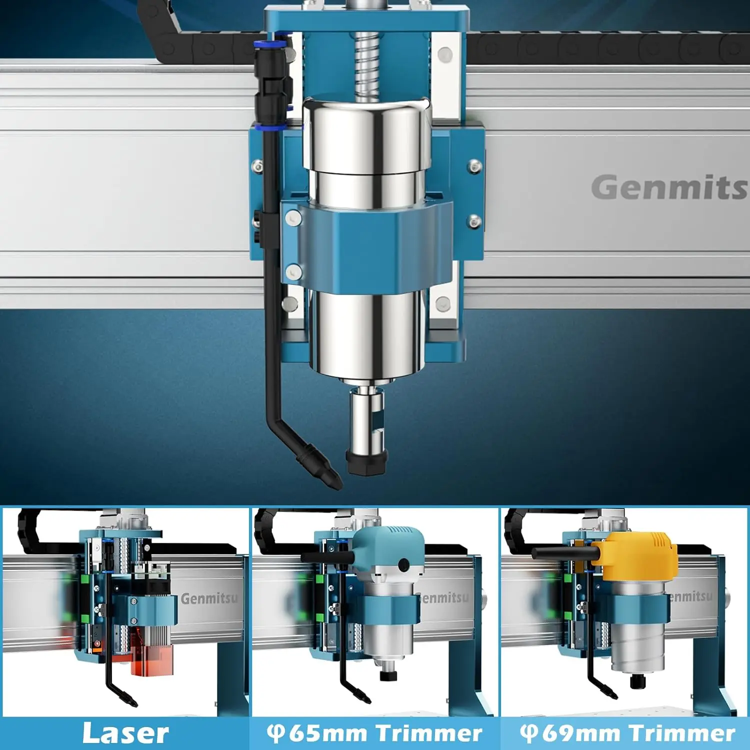 Genmitsu 3030-PROVer MAX CNC Router Machine with Linear Guide & Ball Screw Motion, Achieve ±0.05mm Accuracy