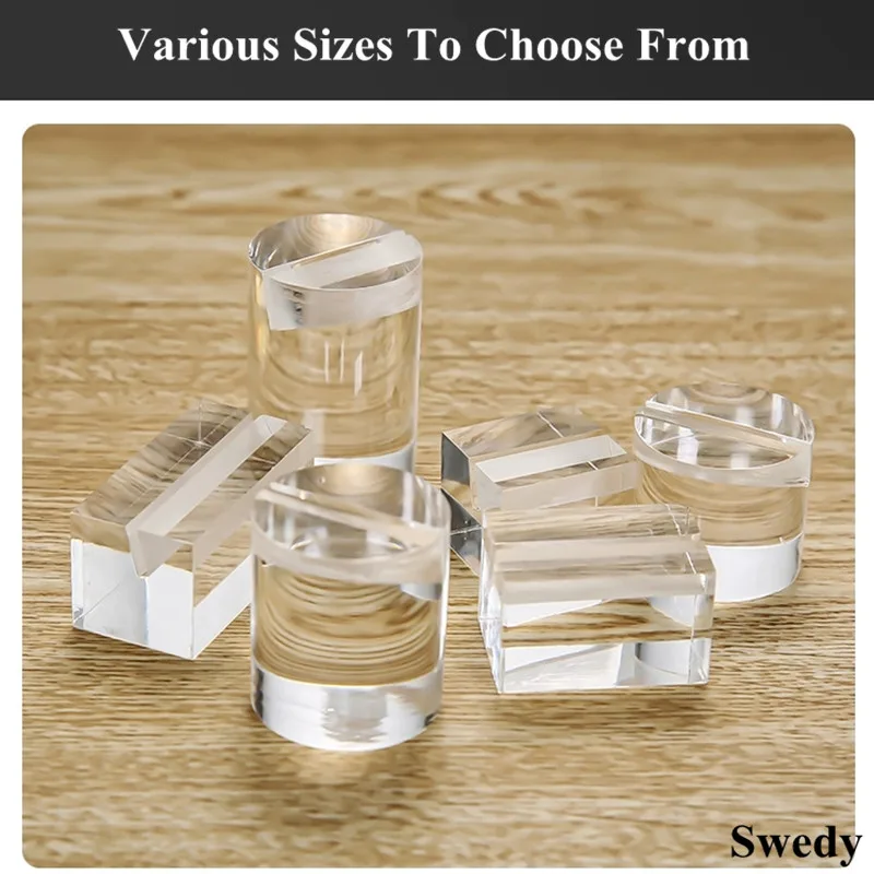 Mini Table Acrylic Sign Holder Numbers Display Stands Business Name Card Menu Holder Place Card Holder