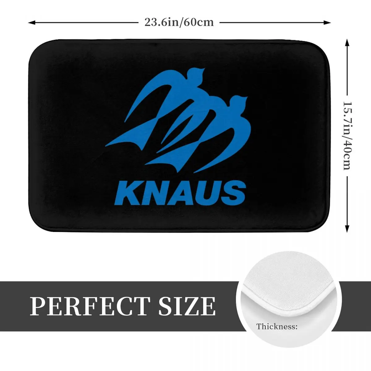 Knaus Caravan Doormat Kitchen Entrance Home Floor Mat Non-slip Carpet Rug for Balcony Footpad Mats