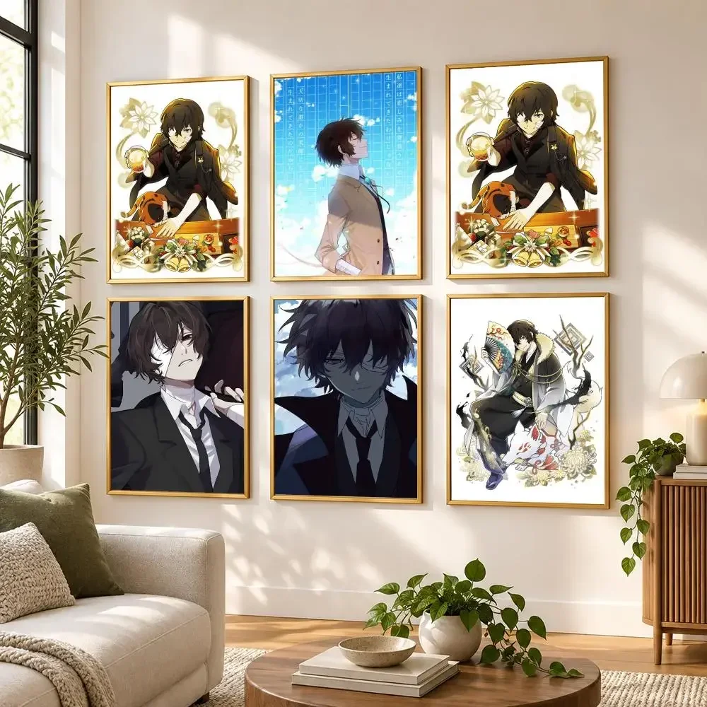 Bungo Stray Dog Osamu Dazai Poster HD art sticky wall waterproof home living room bedroom bar aesthetic decoration