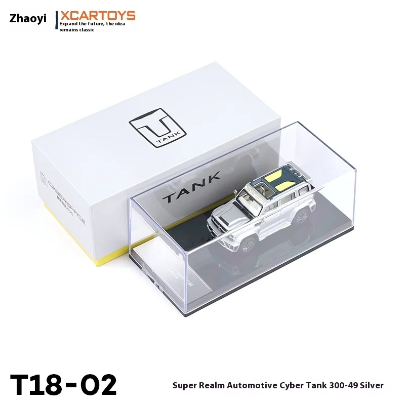 

Tuoyi XCARTOYS 1:64 игрушечная модель автомобиля из сплава, супер окружающий автомобиль, кибер-цистерна, хрустальная коробка, украшение для рабочего стола, имитация подарка на день рождения