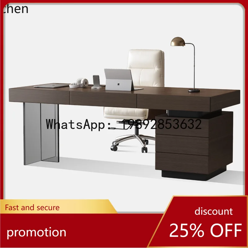 

YFY Minimalist Style Solid Wood Home Desk Modern Simple High-end Acrylic Floating Office Desk Computer Desk