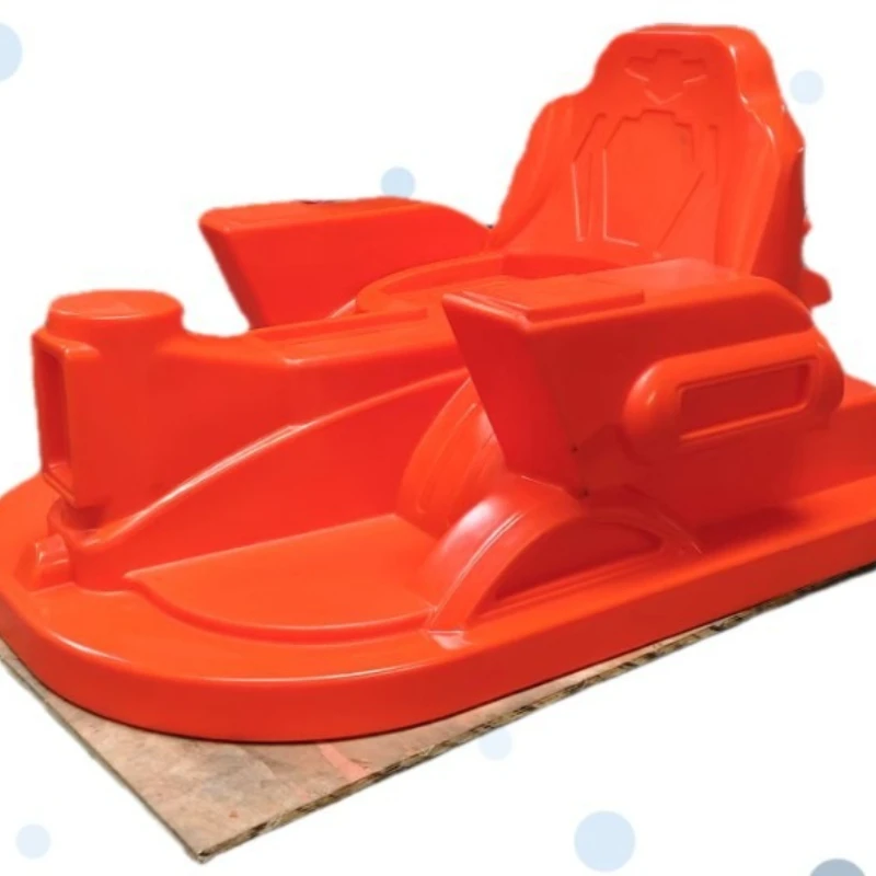 Plastic excavator shell, rotomolded tank, outdoor bumper car, bubble machine