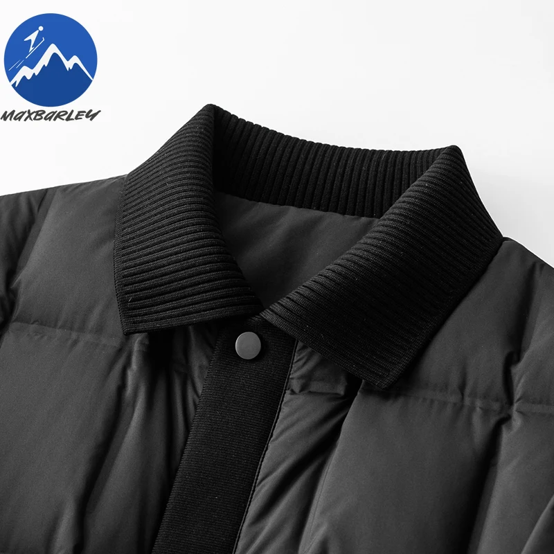 الفاخرة الرجال أسفل سترة الرجال رشاقته المشي لمسافات طويلة السفر الباردة مقاومة معطف مبطّن موضة التلبيب بطة أسفل الشتاء الدافئ مبطن السترات