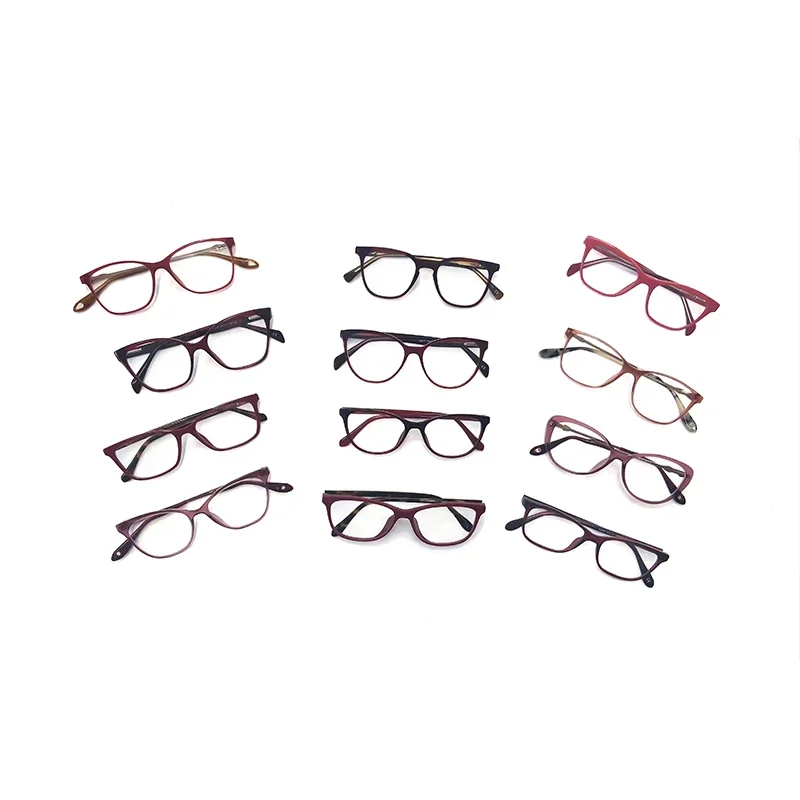 Montura de gafas ópticas, gafas mixtas surtidas completas de acetato TR90 de Metal, Stock listo 2022, garantía comercial clásica TT