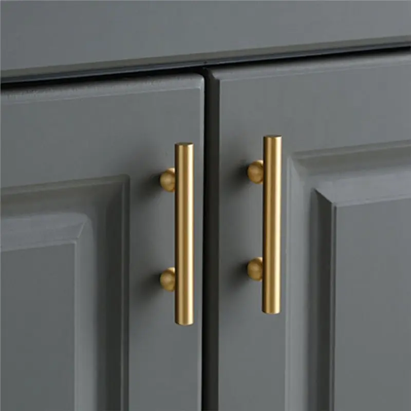 مقبض خزانة نحاسي ممتاز - طراز حديث وبسيط لتصميم الأدراج لتطبيقات خزانة الملابس #2