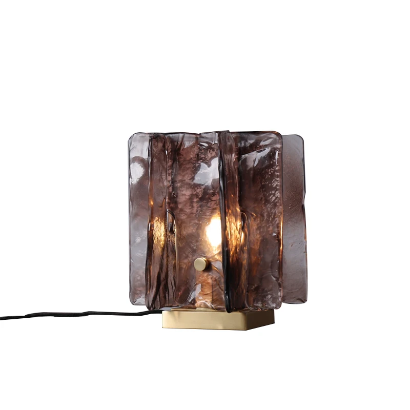 

Postmodern Full Brass Desk Lamp Living Room Home Decoration Bedroom Bedside Lamp Luxury Art Deco Crystal Led Desk Lamp