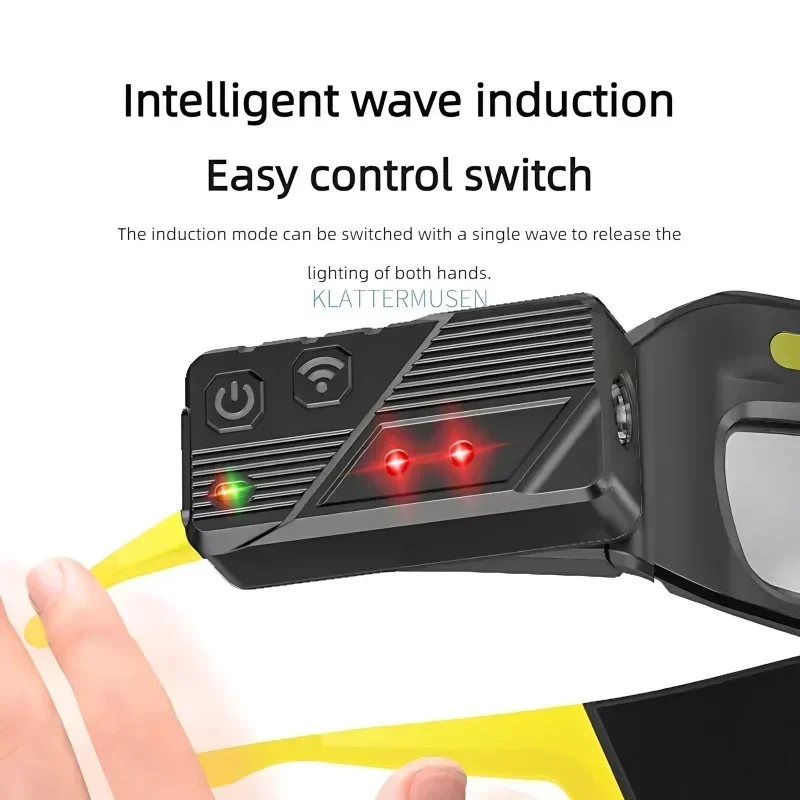 Waterproof Task Light 90 Degree Rotation Gesture System 5 Lighting Modes IP64 Rating 4000mAh Battery Type C for Field Operations