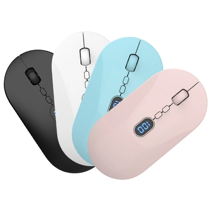 

Quiet Wireless Mouse With 2.4Ghz Connection, Rechargeable Battery USB Wire Gaming Mouse For Gaming And Entertainment