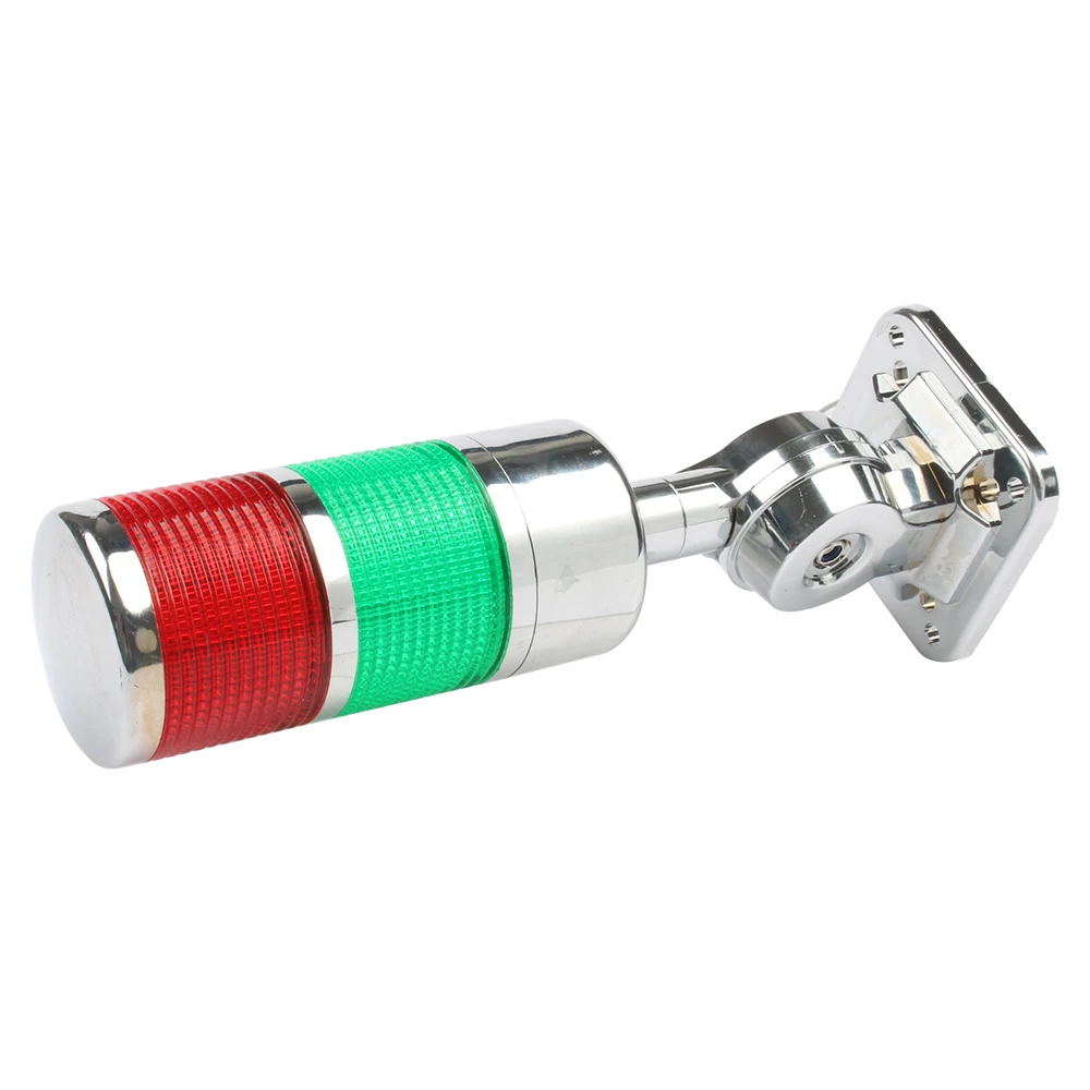 2 camadas rotatable 180 luz de advertência vermelha da pilha luz industrial para a máquina do cnc dc 24v 12v ac220v 110v constante piscando luz led