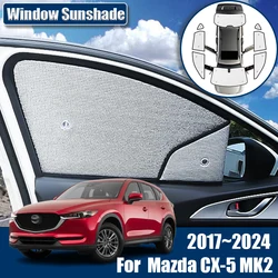Car Sunshades For Mazda CX5 CX 5 MK2 KF 2019 2022 2023 Accessories 2024~ 2017 Windshield Anti-UV Visor Sun Blinds Cover Parts