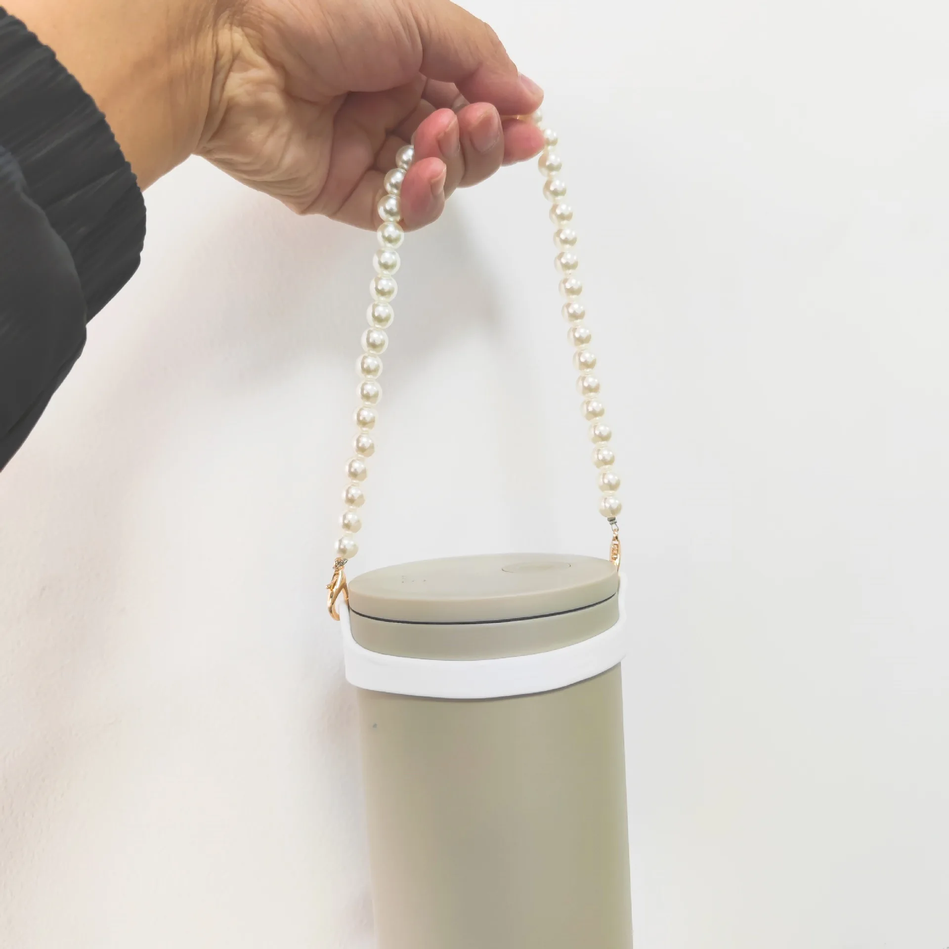 Pearl Chain Rope Handle for Stanley Water Cup Suitable for 8-40oz New Water Bottle Hanging Strap Portable Sling Cup Accessories