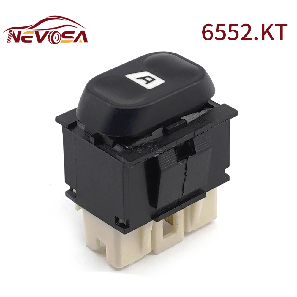 

NEVOSA For Citroen Xsara N2 1997-2005 Estate Power Window Lifter Control Switch Lifter Button Car Accessories 6552.KT White Base