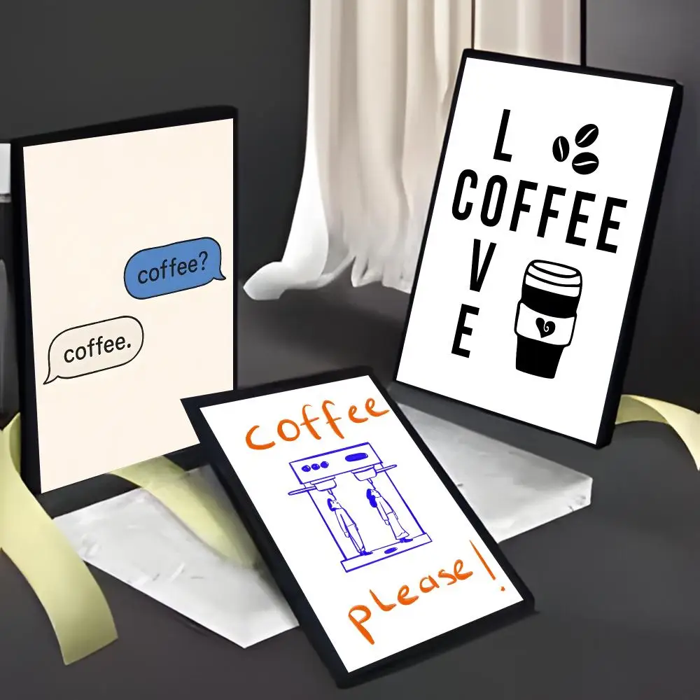 Warm Beverage Quote Cafecito Quotation Poster American Film Mural Home Childrens Room Wall Decor Print