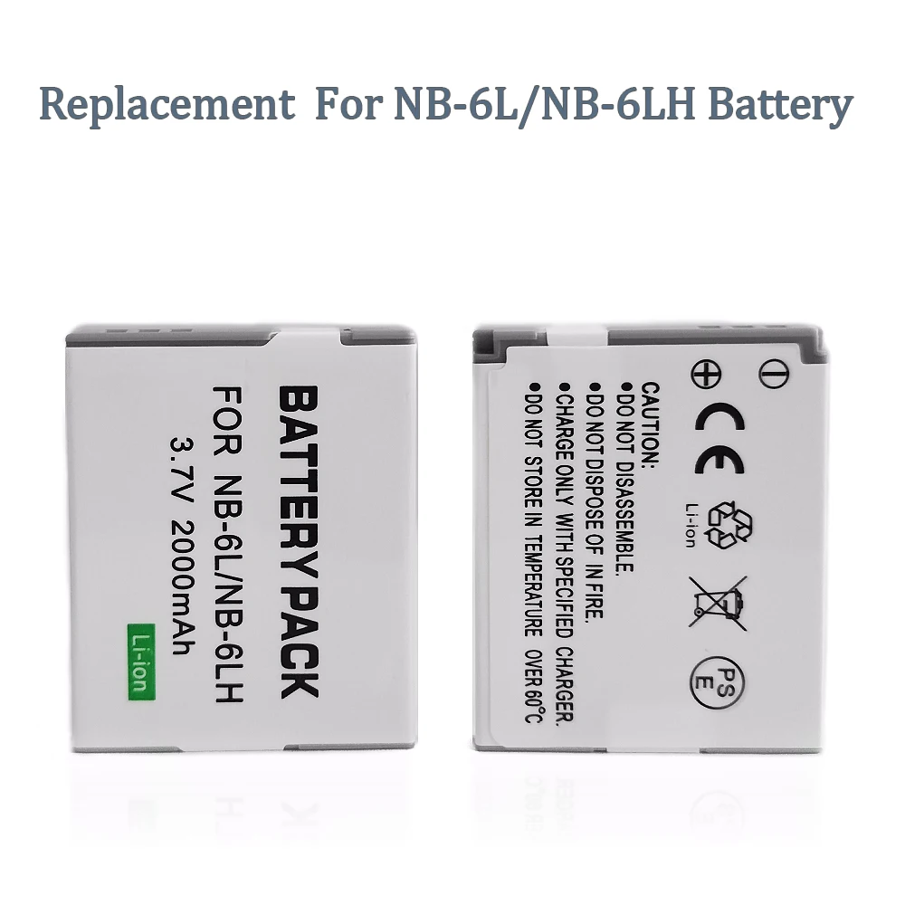 NB-6L NB-6LH Battery for Canon S200,SX170, SD1300 IS,SD3500 IS,SD770 IS,SX610 HS,IXUS 330 IS  Camera NB6L Batterie