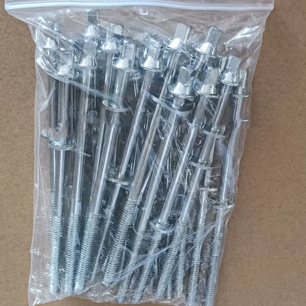 6 Pcs Drum Screws Snare Hardware Bass Legs Tie Bar Repair Percussion Accessories for Kit Lugs