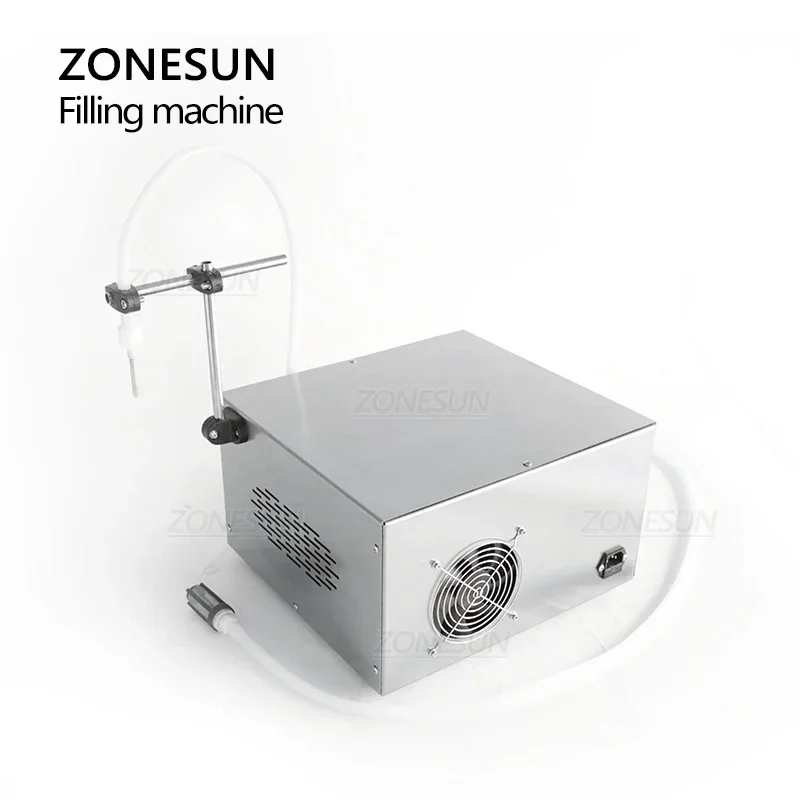 ZONESUN آلة تعبئة السوائل ZS-YG1 رئيس واحد مضخة مغناطيسية مشروبات المياه عصير زجاجة عطر حشو العرض 5-3000 مللي #6