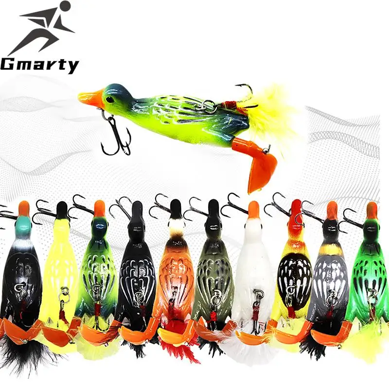 59mm 14g Floating 3D Suicide Duck Fishing Lures for Bass Pike Lifelike Bait Whopper Wobblers Pesca