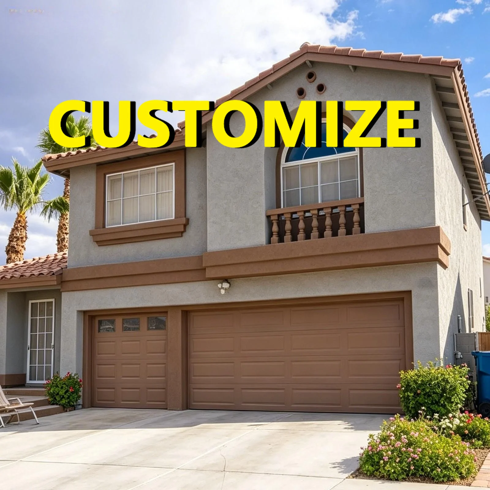 Any Size Custom Hidden Built In Motor Aluminum Garage Door Internal Silent Mechanism Remote Auto Lif Minimalist Clean Entry Door