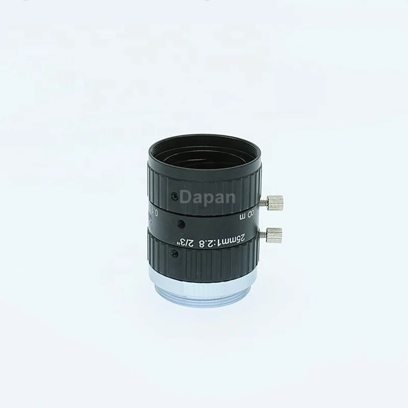 10.0Megapixel 25mm 2/3" HD CCTV Manual Iris C Mount Lens for Industrial Cameras Low Distortion FA Lens