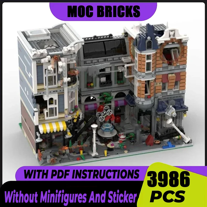 Popular Movie Model Moc Building Bricks Place Du Forum Model Technology Blocks Assembly Christmas Gift Construstion Toy DIY Sets