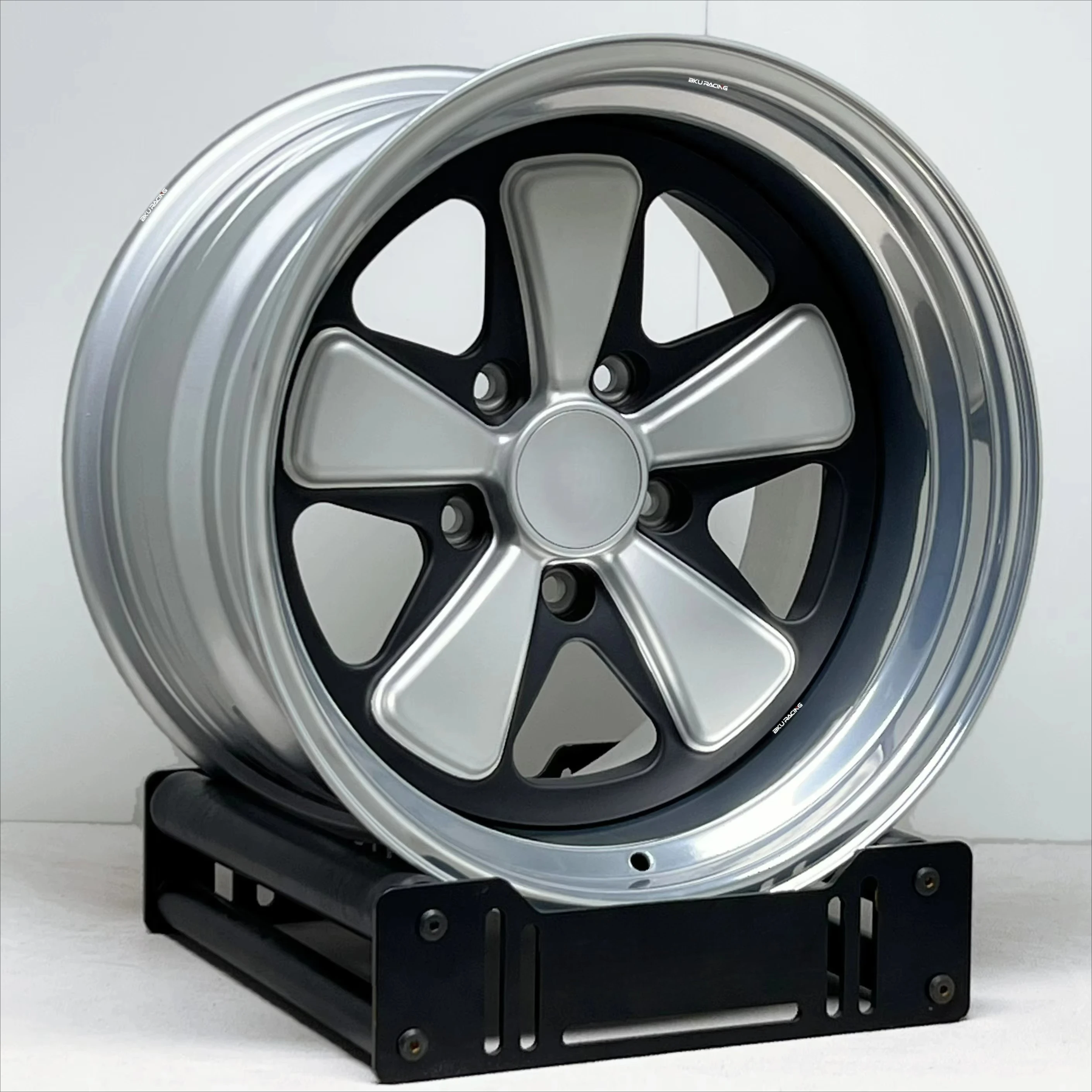 Bku 2 Piece Forged 19 20 21 Inch 5x130 Wheels for Porsche 911 992 991 997 GT2 GT3 RS Taycan 718 GT4  Deep Dish Polish Alloy Rims