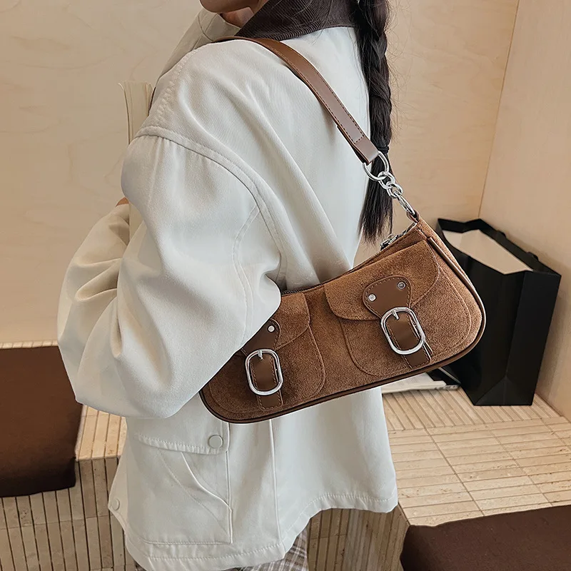 

Новинка 2023 года, шикарный женский кошелек под мышками, элегантная сумка через плечо с верхней ручкой, универсальный кошелек через плечо, изысканный изысканный