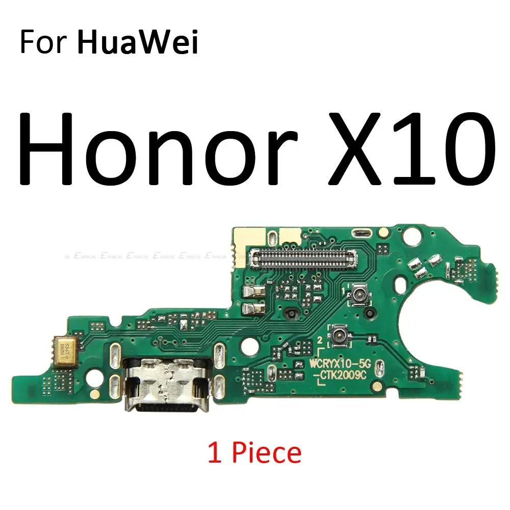 Charging Port Connector Board Parts Flex Cable With Microphone Mic For HuaWei Honor 8S 9C 9S 9A 9X Pro Premium 10X Lite