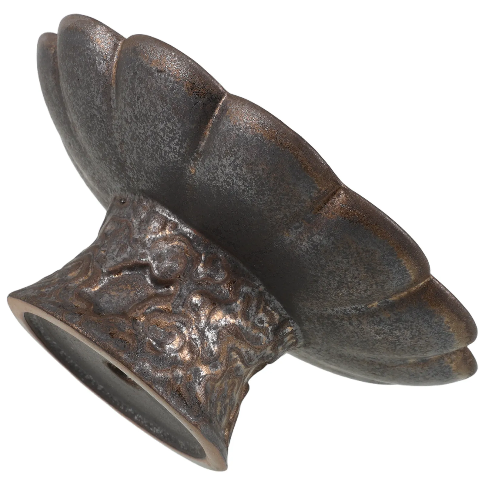 Retro Footed Ceramic Bowl Vintage Key Dish Decorative Entryway Table Fruit Snack Serving Tray Home Decor Centerpiece Bowl